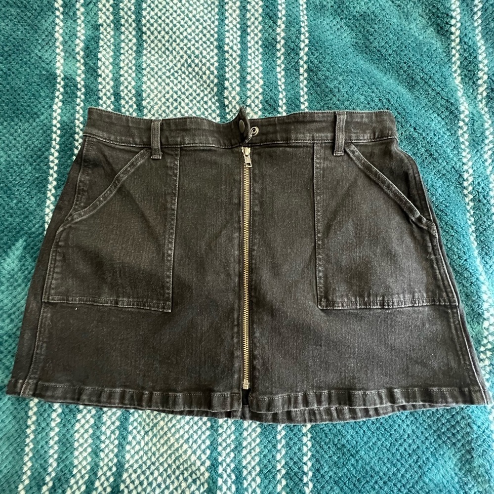 Black Madewell denim skirt